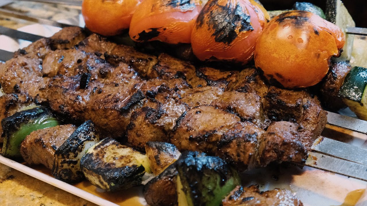 Persian kebabs fresh from the grill
